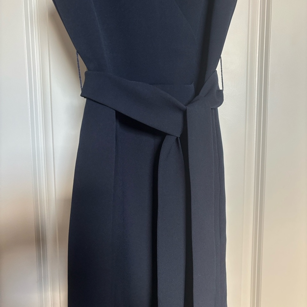 VINCE CAMUTO Navy Sleeveless Jumpsuit - Picture 4 of 6